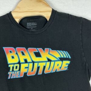 Back to the Future Graphic Tee Black Short Sleeve T-Shirt Adult M